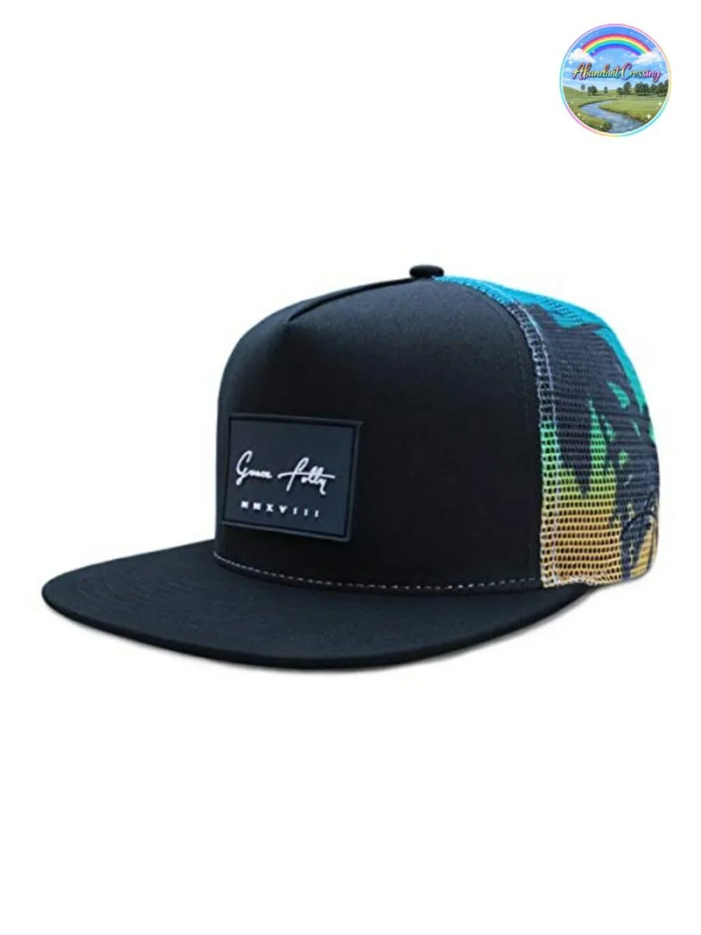 Men's & Women's Flat Bill Trucker Hat Snapback Mesh Cap Adjustable